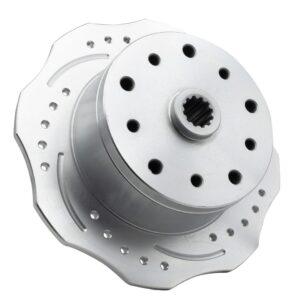 Part Number 01-22-3878-7: EMPI SCALLOPED BRAKE ROTORS / 5 X 130 / 5 X 4.75in / RIGHT REAR