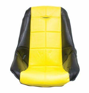 Part Number 01-62-2409-0: POLY COVER LOW BACK / SQUARE / BLACK AND YELLOW