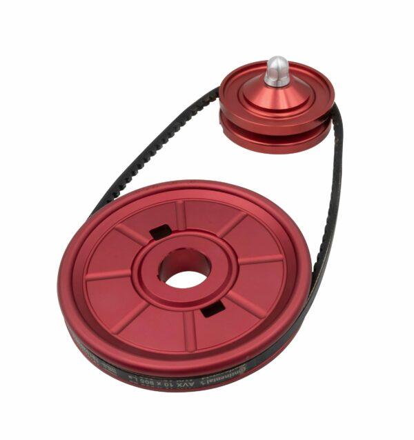 Part Number 01-18-1126-0: EMPI ALUMINUM PULLEY KIT / COLOR MATCHED / RED