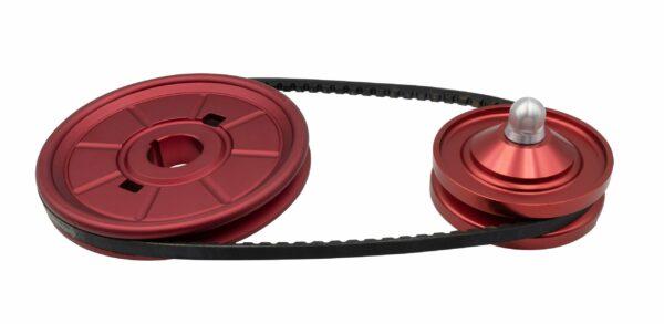 Part Number 01-18-1126-0: EMPI ALUMINUM PULLEY KIT / COLOR MATCHED / RED