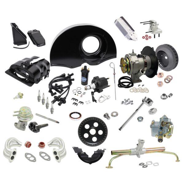 Part Number DPP-AK1776BLK-ND: 1600-1776 LONG BLOCK ENGINE ACCESSORY KIT WITH HEI / BLACK TINS / NO DUCTS