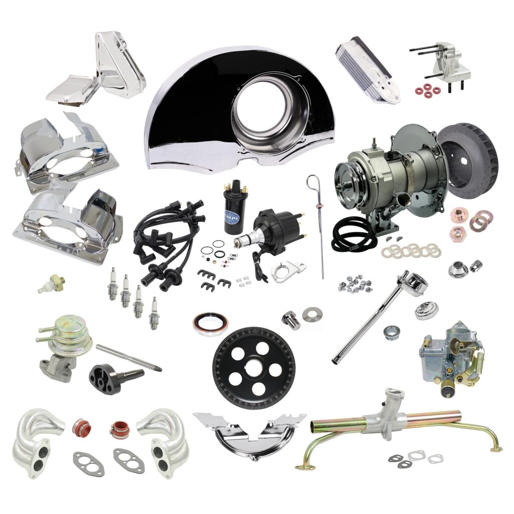 1600-1776 LONG BLOCK ENGINE ACCESSORY KIT WITH HEI / CHROME / NO DUCTS ...