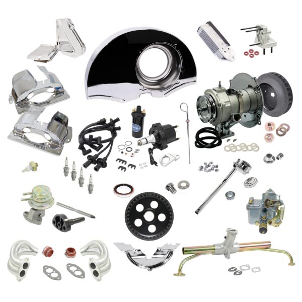 Part Number DPP-AK1776C-ND: 1600-1776 LONG BLOCK ENGINE ACCESSORY KIT WITH HEI / CHROME / NO DUCTS