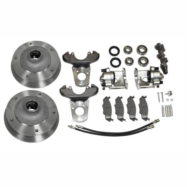 Part Number PK1964-5: VW CHASSIS REBUILD KIT IN A BOX / for 1958-1965 STANDARD LINK-PIN / SWING AXLE CHASSIS / KIT COMES WITH WIDE 5 BRAKES. Not for Super Beetle