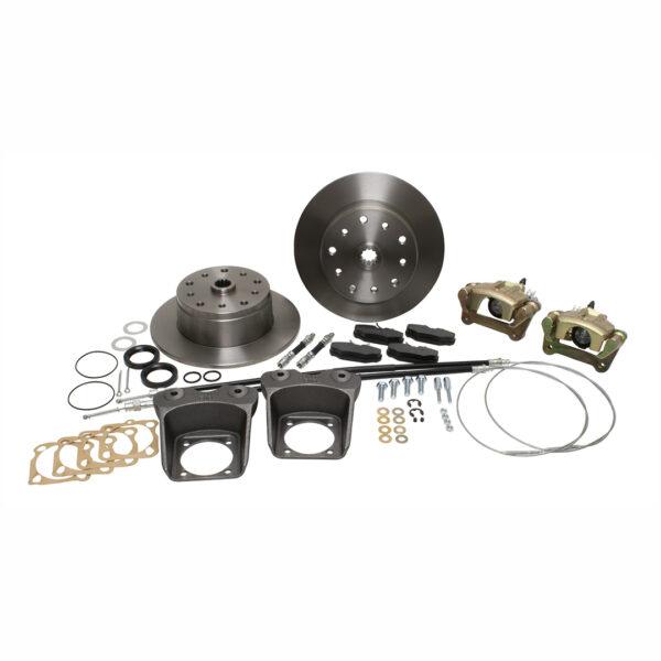 Part Number PK1964-CHEV: VW CHASSIS REBUILD KIT IN A BOX KIT / for 1958-1964 STANDARD LINK-PIN / SWING AXLE CHASSIS / KIT COMES WITH DOUBLE DRILLED ROTORS FOR EITHER CHEVY OR PORSCHE BOLT PATTERN BRAKES