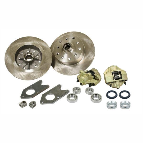 Part Number PK1964-CHEV: VW CHASSIS REBUILD KIT IN A BOX KIT / for 1958-1964 STANDARD LINK-PIN / SWING AXLE CHASSIS / KIT COMES WITH DOUBLE DRILLED ROTORS FOR EITHER CHEVY OR PORSCHE BOLT PATTERN BRAKES
