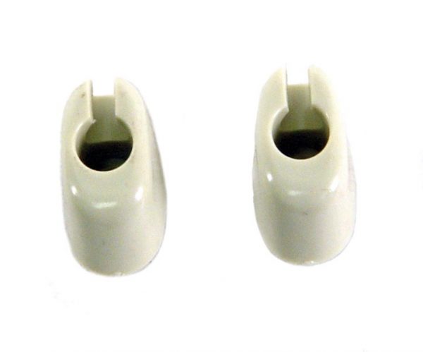 EMPI  4429 : EARLY VISOR MOUNTING CLIPS IVORY / PAIR