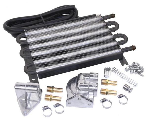 EMPI  9276 :  OIL COOLER KIT 6 PASS 1/2in HOSE BARB WITH BOOSTER KIT