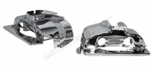 LATEST RAGE 119341C: CYLINDER COVERS / DUAL PORT / CHROME / PAIR