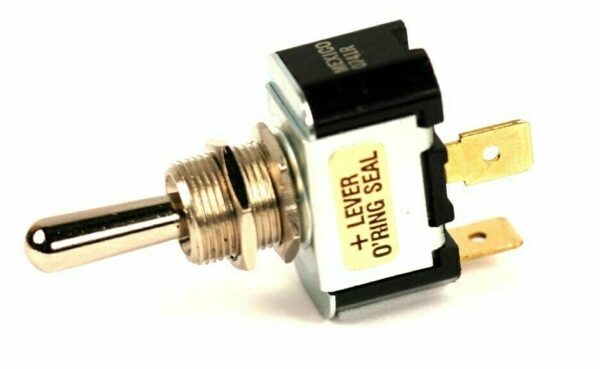 K-FOUR SWITCHES Part Number:  12-104 :  LEVER SWITCH / NON LIGHTED / SINGLE POLE / 12V MOM-OFF-MOM / 20AMP