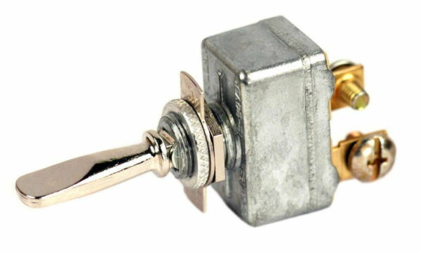 K-FOUR SWITCHES Part Number:  12-121 :  LEVER SWITCH / NON LIGHTED / SINGLE POLE / 12V OFF-ON / 50AMP / CHROME
