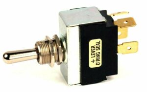 K-FOUR SWITCHES Part Number:  12-203 :  LEVER SWITCH / NON LIGHTED / DOUBLE POLE / 12V ON-OFF-ON / 20AMP