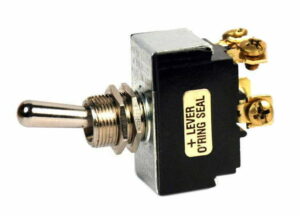 K-FOUR SWITCHES Part Number:  12-212ST :  LEVER SWITCH / NON LIGHTED/ PROGRESSIVE/DP/ 12V OFF-ON1-ON2/ 20AMP/ SCREW TERM
