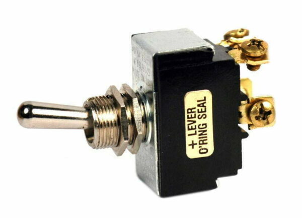 K-FOUR SWITCHES Part Number:  12-213ST :  LEVER SWITCH / NON LIGHTED/ PROGRESSIVE/DP/ 12V OFF-ON1-MOM2/ 20AMP/ SCREW T