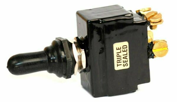 K-FOUR SWITCHES Part Number:  13-200ST :  SEALED SWITCH / DOUBLE POLE-12V- ON-OFF/ 20AMP/ SCREW TERMINALS