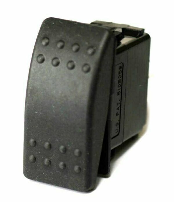 K-FOUR SWITCHES Part Number:  14-506HA :  OFF-ON 1- ON2 MOM CONTURA II WITH HARD BLACK ACTUATOR