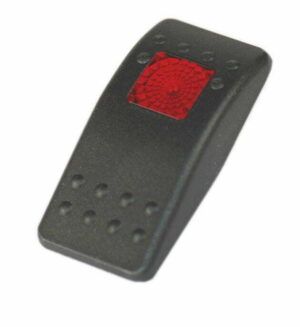 K-FOUR SWITCHES Part Number:  14-520A :  SOFT BLACK ACTUATOR/ ONE RED LENS/ CONTURA II