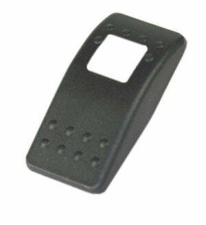 K-FOUR SWITCHES Part Number:  14-524AHA :  HARD BLACK ACTUATOR/ ONE SQUARE WHITE LENS/ CONTURA II