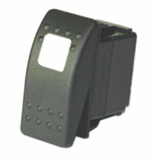 K-FOUR SWITCHES Part Number:  14-524HA :  OFF-ON CONTURA II ROCKER SWITCH/ ONE WHITE LENS/ HARD ACTUATOR
