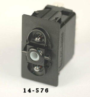 K-FOUR SWITCHES Part Number:  14-576 :  ON-OFF-ON  CONTURA SWITCH BODY/ TWO LIGHTS