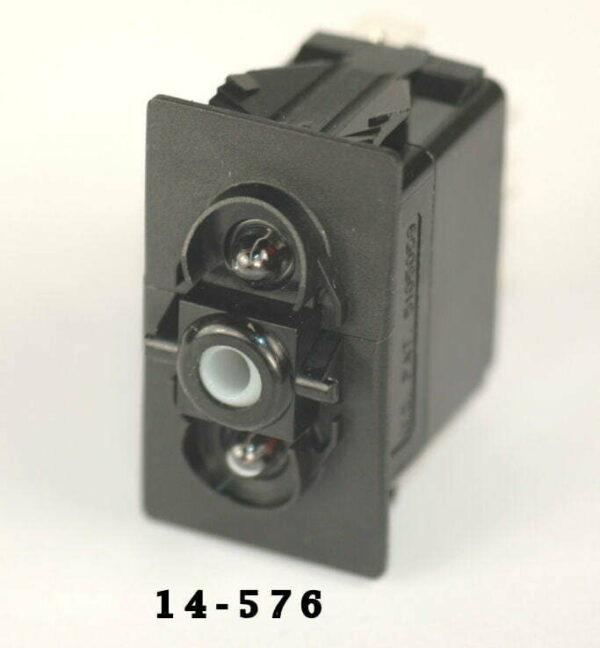 K-FOUR SWITCHES Part Number:  14-576 :  ON-OFF-ON  CONTURA SWITCH BODY/ TWO LIGHTS