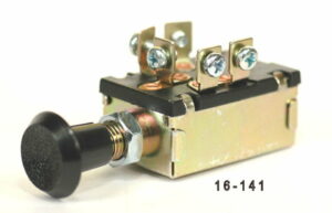 K-FOUR SWITCHES Part Number:  16-141 :  UNIVERSAL HEADLIGHT SWITCH / 3 POSITION / SCREW TERMINALS