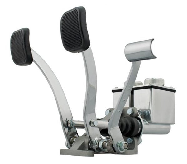 EMPI 16-2531 : DUAL PEDAL WITH ROLLER / POLISHED