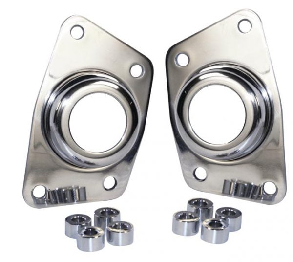 EMPI  17-2697-0 :  SPRING PLATE CAPS IRS STAINLESS STEEL / PAIR