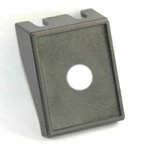 K-FOUR SWITCHES Part Number:  18-135 :  PLASTIC SWITCH PANEL / ROUND 1/2in HOLE / BLACK MATTE FINISH / 1 HOLE