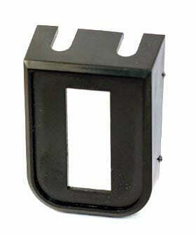 K-FOUR SWITCHES Part Number:  18-145 :  PLASTIC SWITCH PANEL / RECTANGLE .460 X 1.100 HOLE / BLACK MATTE FINISH / 1 HOLE