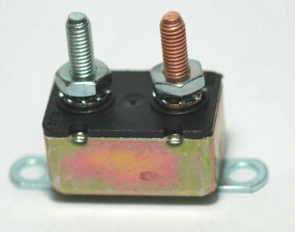 K-FOUR SWITCHES Part Number:  19-113 :  CIRCUIT BREAKER / 12V / WITH MOUNT TAB / 15AMP