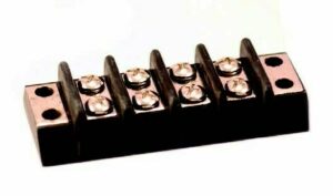 K-FOUR SWITCHES Part Number:  19-447-4 :  SCREW TERMINAL BLOCK / 4 POLE / num 8 SCREW - UP TO 20 AMP