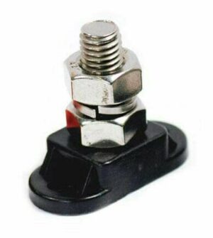 K-FOUR SWITCHES Part Number:  19-451 :  POWER STUD/ 3/8in STUD/ BLACK SINGLE STUD