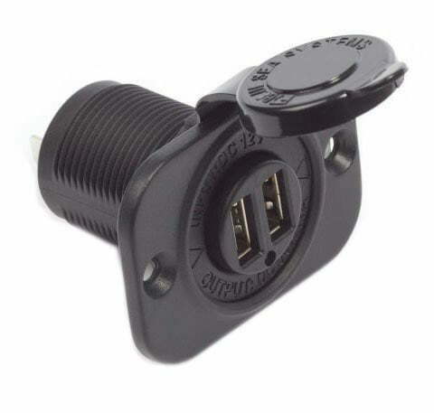 K-FOUR SWITCHES Part Number:  22-115 :  DUAL USB SOCKET