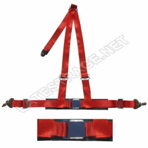 LATEST RAGE 223R: 3 POINT SEAT BELT / CHROME BUCKLE / RED