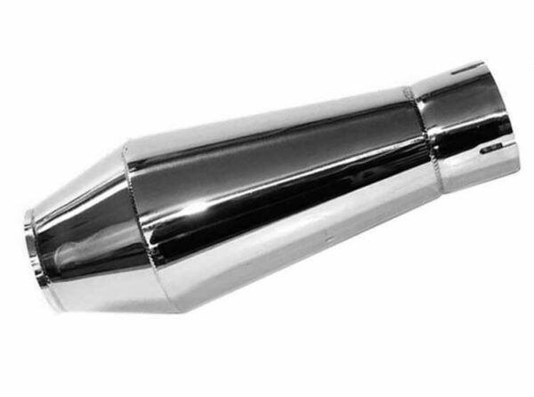 LATEST RAGE 251062: THE BOMB STAINLESS STEEL MUFFLER 13in LONG WITH 3in INLET / EACH