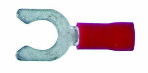 K-FOUR SWITCHES Part Number:  40-103-06 :  SPADE TERMINALS/ RED/ 18-22 GA WITH num 6 SCREW SLOT / 12 PACK