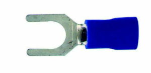 K-FOUR SWITCHES Part Number:  40-118-100 :  SPADE TERMINALS/ BLUE/ 14-16 GA WITH num 10 SCREW SLOT / 100 PACK