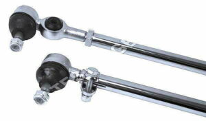 LATEST RAGE 425107: CHROME TIE RODS/ EARLY/ FOR DAMPER/ PAIR