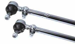 LATEST RAGE 425110: CHROME TIE RODS / LATE NO DAMPER / PAIR