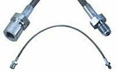 LATEST RAGE 611400: STAINLESS STEEL BRAKE LINES / FRONT TO 1964 MALE/FEMALE 19 in / EACH