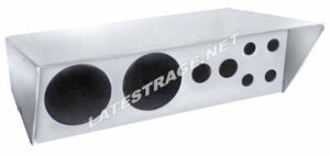 LATEST RAGE 903051C: CHROME SWITCH BOX / 9in WITH HOLES / EACH