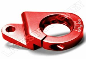 LATEST RAGE 905003R: BILLET ALUMINUM DISTRIBUTOR CLAMP WITH TIMING MARKS/ RED