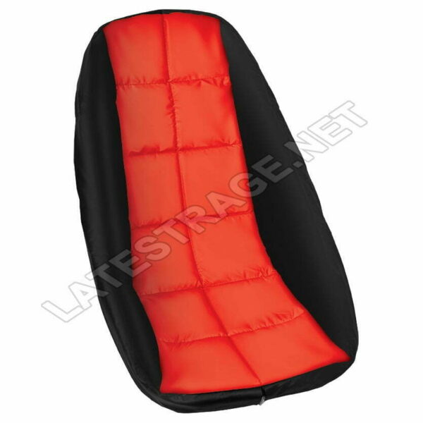 LATEST RAGE COVER-LBFGR: FIBERGLASS LOW BACK SEAT COVER/ RED