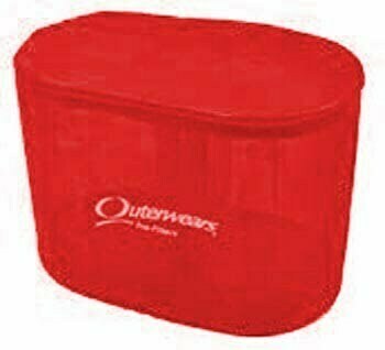 LATEST RAGE OW10-1038R: OUTERWEARS PREFILTERS/ 5-1/2 X 9 X 6 OVAL/ RED