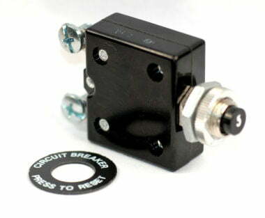 K-FOUR SWITCHES Part Number:  19-166-3 :  H/D CIRCUIT BREAKER / PUSH BUTTON RESET / SCREW TERMINALS / 12V 3AMP