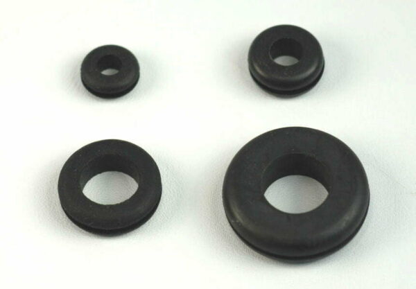 K-FOUR SWITCHES Part Number:  19-331 :  GROMMETS / BLACK / 1/8 in / QTY 6