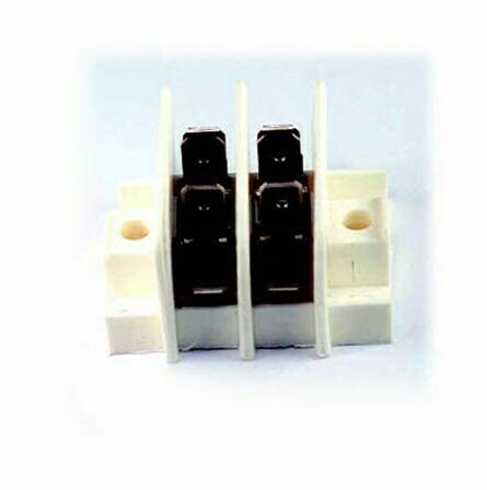 K-FOUR SWITCHES Part Number:  19-446-2 :  PUSH-ON TERMINAL BLOCK / 2 TABS - UP TO 20 AMP