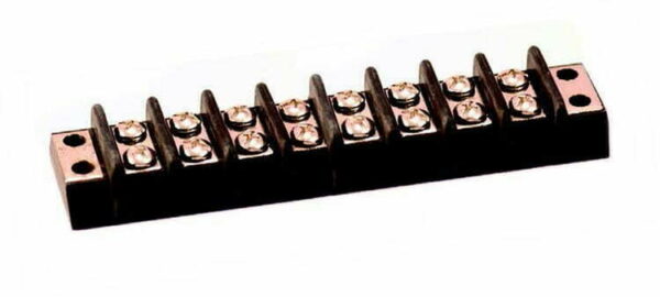 K-FOUR SWITCHES Part Number:  19-447-8 :  SCREW TERMINAL BLOCK / 8 POLE / num 8 SCREW - UP TO 20 AMP
