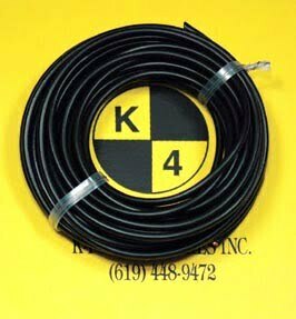 K-FOUR SWITCHES Part Number:  40-240 :  PRIMARY WIRE / 12 GAUGE / 10ft LONG / BLACK